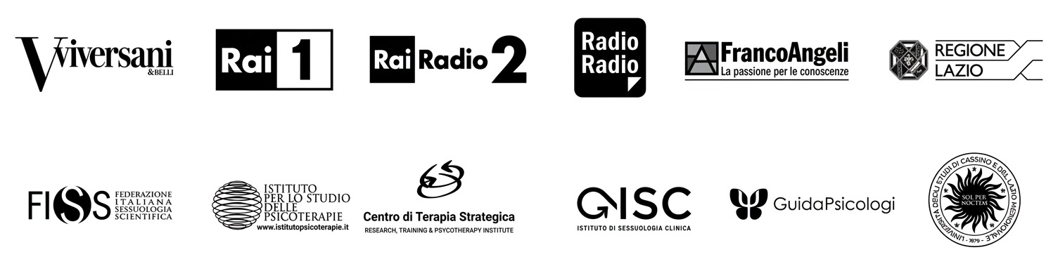 Viversani, Rai 1, Rai Radio 2, Radio Radio, FrancoAngeli, Regione Lazio, FISS, Istituto per lo Studio delle Psicoterapie, Centro di Terapia Strategica, GISC, GuidaPsicologi, Università di Cassino