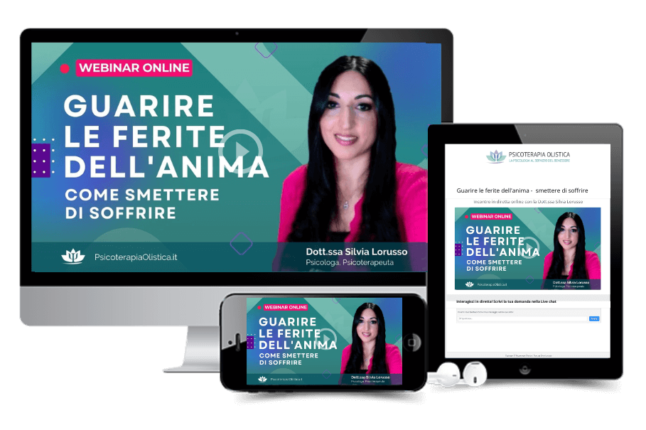 Webinar Guarire le Ferite dell'Anima — disponibile su desktop, tablet e mobile